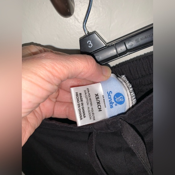 SCRUBSTAR Black Drawstring Scrub Pants - Picture 4 of 8